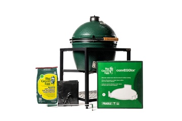 Big Green EGG XL Modular Frame Bundle - includes XL EGG, Modular Frame, Grid Gripper, Ash Tool, Cover, Charcoal - 128240